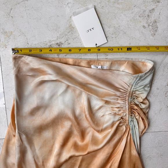 A.L.C Grace Dyed Rushed Midi Skirt size 6 - Picture 8 of 12